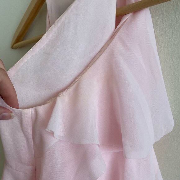 SOLD - French Connection Pink Ruffle Top - Picture 4 of 6